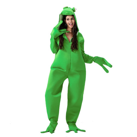 Funny Frog Onesie Costume | Cute Adult Jumpsuit 'Kermita'