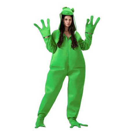 Funny Frog Onesie Costume | Cute Adult Jumpsuit 'Kermita'
