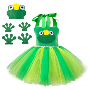 Frog Princess Costume for Girls 'Happy Ribbit' - Tutu & Gift