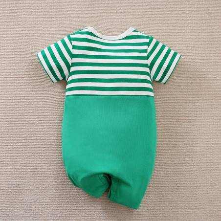 Cute Green Frog Baby Romper 0-18m | Soft Cotton Gift Idea