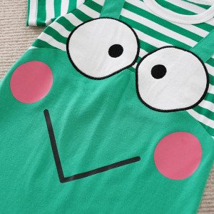 Cute Green Frog Baby Romper 0-18m | Soft Cotton Gift Idea