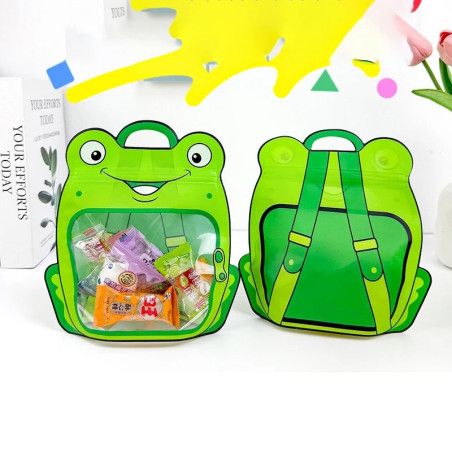 Cute Frog Treat Bags (5-Pack) | Funny Party Favor Gift Idea