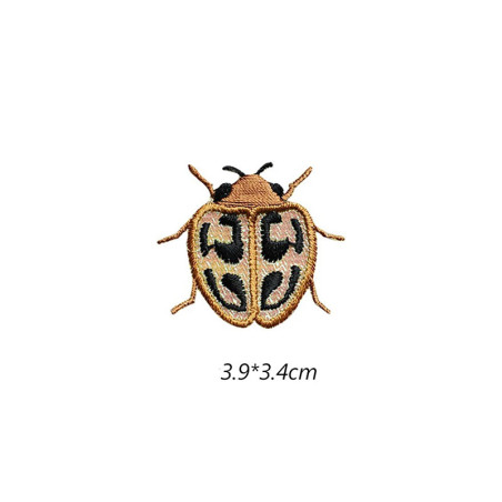 Cute Scarab Beetle Patch "Golden Spots" | Unique Iron-On Gift