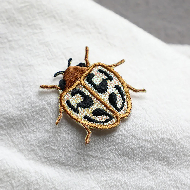 Cute Scarab Beetle Patch "Golden Spots" | Unique Iron-On Gift