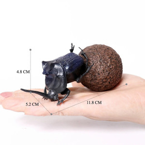 Educational Dung Beetle Figurine | Unique Scarab Toy Gift