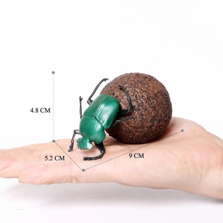 Green Chafer Beetle Figurine | Unique Educational Insect Toy