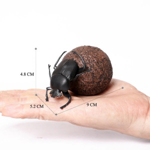 Educational Dung Beetle Figurine | Realistic Insect Model Gift
