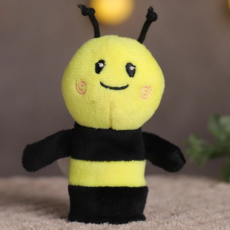 Mini Smile Bee Finger Puppet - Cute Educational Toddler Toy