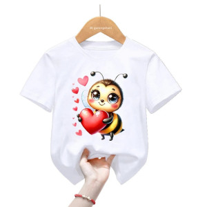T-shirt Abeille Enfant - Abeille Cœur Tendre