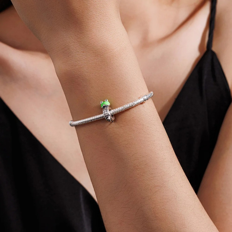 Cute Frog Charm Bracelet | Unique Nature Jewelry Gift