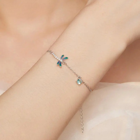 Mystic Flight Dragonfly Bracelet - Handmade & Adjustable Jewelry