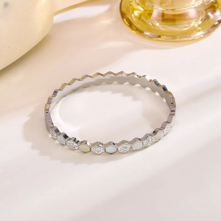 Chic Honeycomb Bee Bracelet | Gold & Silver Crystal Jewelry