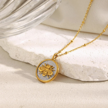 Cute 'Royal Seal' Bee Necklace | Gold-Plated Silver Gift