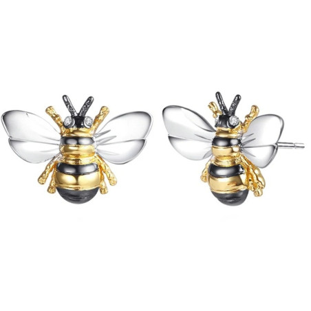 Rhinestone Bee Earrings - Elegant & Unique Bee Jewelry