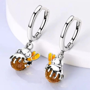 Cute Imperial Pearl Bee Earrings | Unique Women's Jewelry Gift