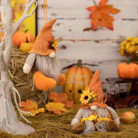 Cute "Autumn Glow" Bee Gnome | Unique Fall & Seasonal Decor