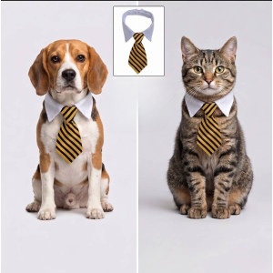 Cute Bee Tie for Dogs & Cats | Adjustable Pet Collar Accessory