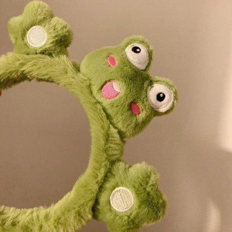 Cute Frog Plush Headband | Kawaii Funny Hair Accessory Gift