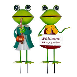 Funny Musical Frog Statues | Cute Duo for Garden Decor