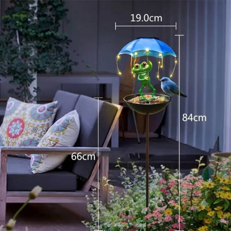 Cute Solar Frog Garden Statue | Luminous Outdoor Decor Gift