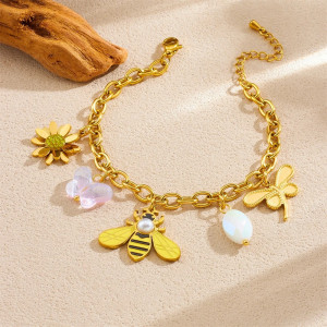 Enchanted Garden Bee Bracelet