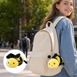 Cute Plush Bee Keychain 'Little Forager'