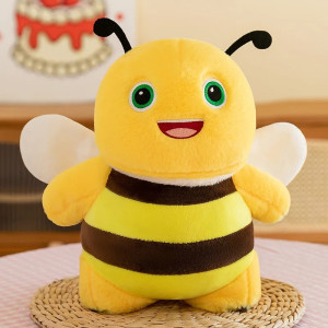 Happy Forager Bee Plush Toy - Cute Stuffed Animal 35cm or 60cm