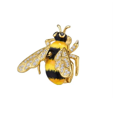 Honey Glow Bee Brooch - Unique Bee Pin