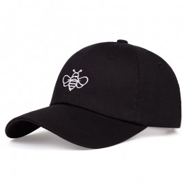Casquette Abeille avec abeille brodée couleur noir
