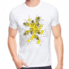 Men's Honeycomb Bee T-Shirt | Unique Beekeeper Gift Idea