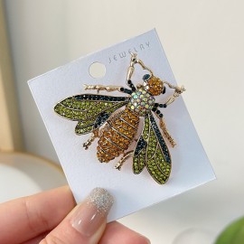 Colorful Rhinestone Bee Brooch | Cute Bee Jewelry Gift