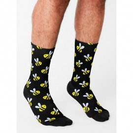 Cute Bee Socks for Men | Unique Bee Pattern Gift Idea