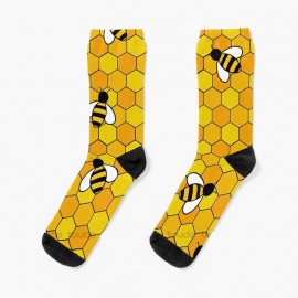 Funny Bee Socks for Women | 360° Digital Print Cute Gift