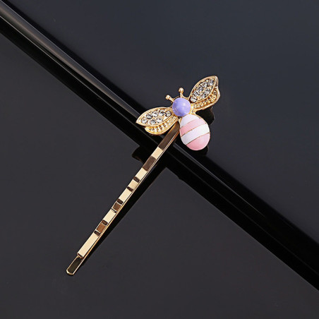 Cute Pink & Purple Bee Hair Clip | Girls Hair Accessory Gift