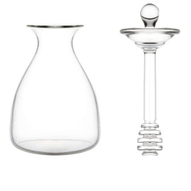 Clear Glass Honey Jar & Dipper | Elegant & Practical Kitchen Gift