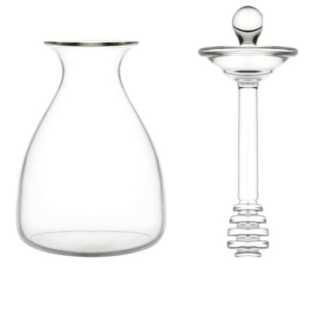 Clear Glass Honey Jar & Dipper | Elegant & Practical Kitchen Gift
