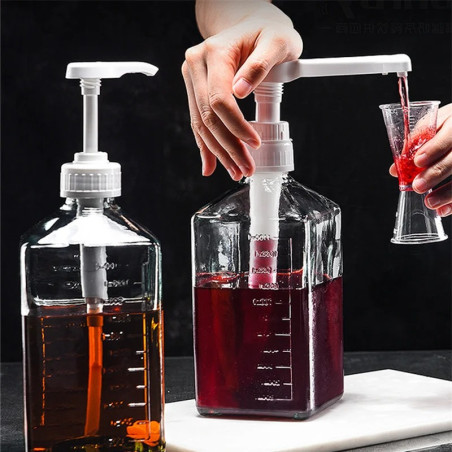 Professional Glass Honey Dispenser Pump | 1100ml | 1001bees
