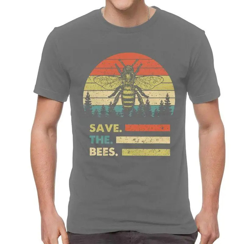 Save the Bees T-shirt - heather grey
