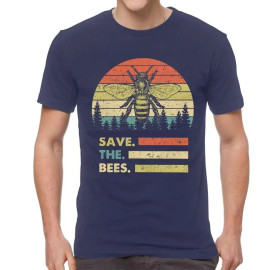 Save the Bees T-shirt - navy blue