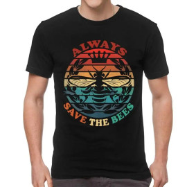 T-shirt always save the bees - NOIR