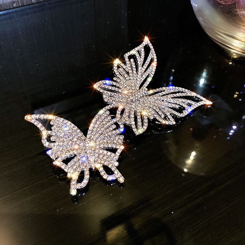 Sparkling Double Butterfly Brooch | Cute Rhinestone Pin Gift