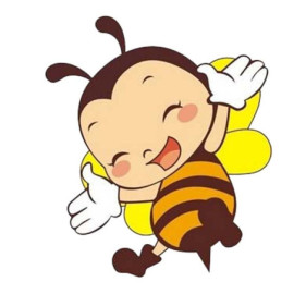 Autocollant Abeille bébé Abeille au Grand Sourire