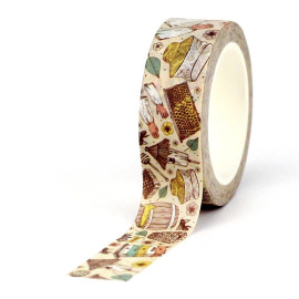 Bee Washi Tape Roll | Cute Honey & Beekeeping Craft Supply