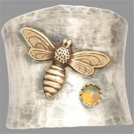 Gold & Bronze Vintage Bee Ring | Unique Gift for Women