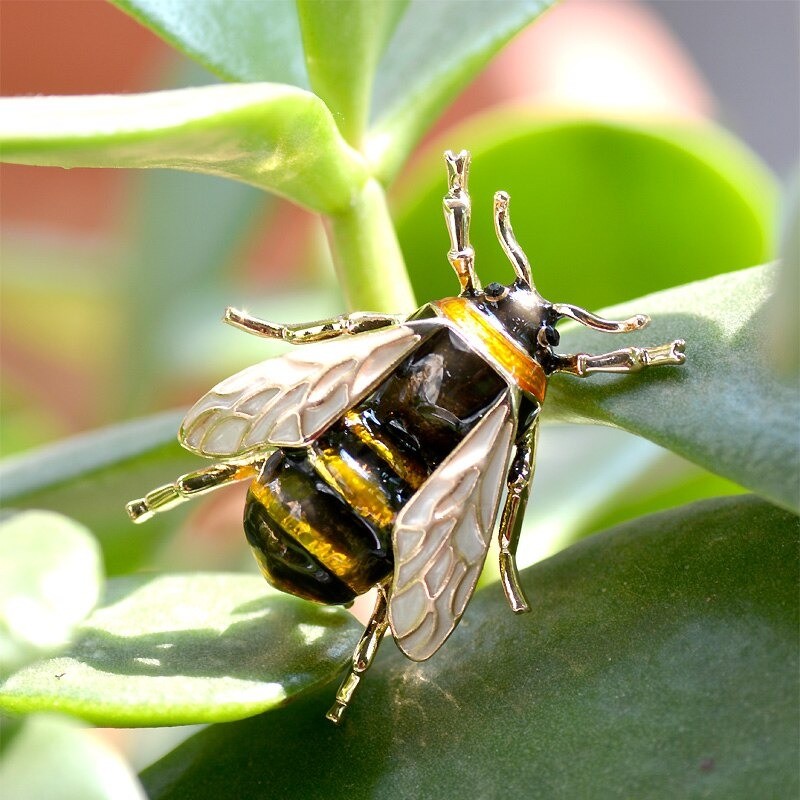 Cute Mini Bee Enamel Brooch | Unique Bee Lover Gift Idea