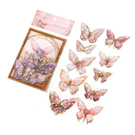 3D Butterfly Wall Stickers | Set of 20 Shimmering Decals