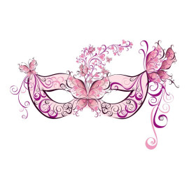 Écusson Papillon Masque Papillon Thermocollant