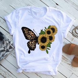 T-shirt Papillon de Nuit et Tournesols