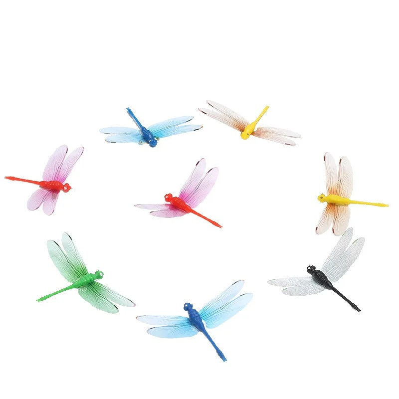 Cute 3D Dragonfly Wall Stickers | Gift Idea | Set of 10