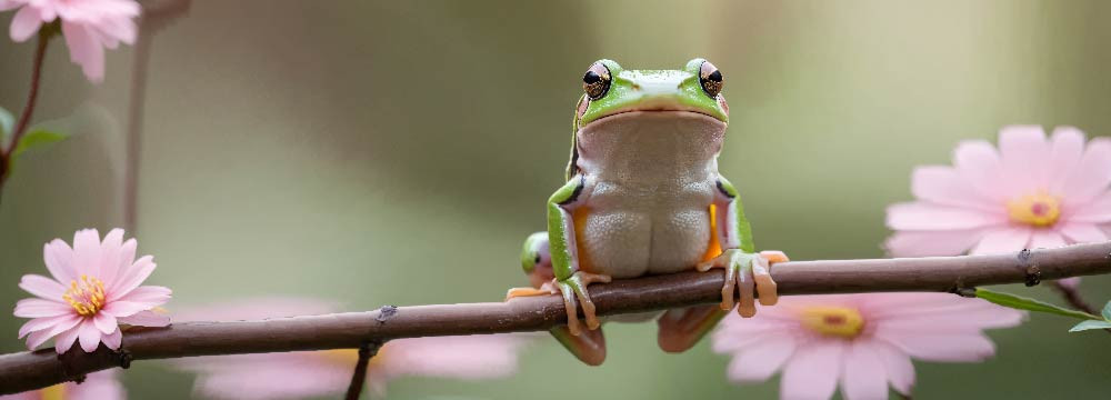 Frog watch, nature accessory for the wrist and gift idea